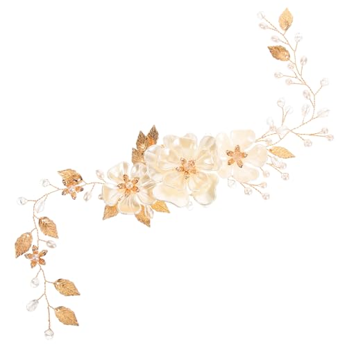 VILLFUL Perlenbesetztes Haarschmuck für Damen Braut Haarband mit Strasssteinen Rutschfestes Kopfband für Hochzeit Party Abendveranstaltungen und Besondere Anlässe von VILLFUL