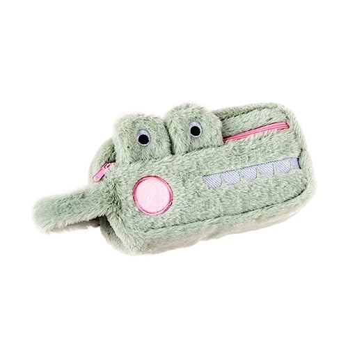 VILLFUL Plüsch Federmäppchen Großes Mäppchen mit Reißverschluss Weiches Leichtes Stiftetui für Schüler Hohe Kapazität Schreibwaren Organizer Unisex Mäppchen für Schule und Büro von VILLFUL