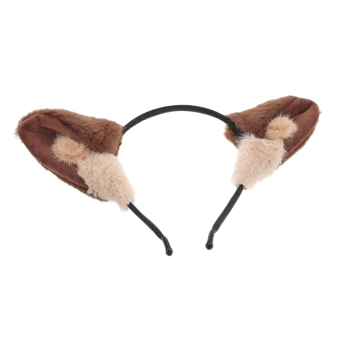 VILLFUL Plüsch Wolf Ohr Haarreif Kuschelig Weich Komfortabel Für Halloween Cosplay Party Damen Zubehör von VILLFUL