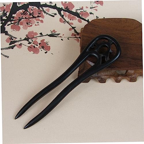 VILLFUL Retro Haarnadel U Förmiger Haarschmuck aus Langlebigem Holzstab für Traditionelle Hochsteckfrisuren Vintage Haarstab für Damen und Besondere Anlässe von VILLFUL