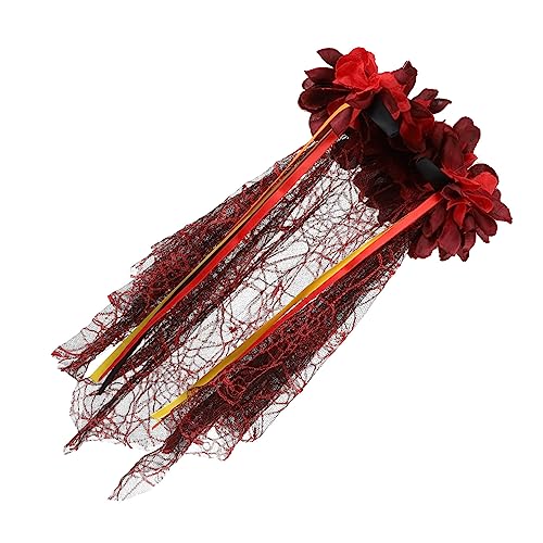 VILLFUL Rotes Gauze Stirnband Damen Party Haarschmuck Elegant Strapazierfähig Für Festliche Anlässe Foto Requisit VILLFUL Rotes Gauze Stirnband Damen Party Haarschmuck Elegant Strapazierfähig Für Festliche Anlässe Foto Requisit von VILLFUL