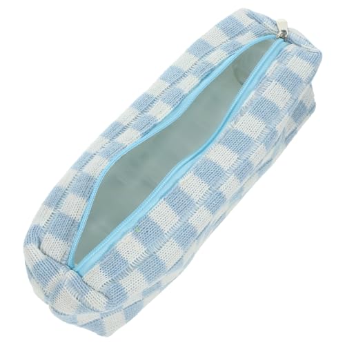 VILLFUL Multifunktionales Federmäppchen Für Teenager Tragbare Aufbewahrungstasche in Blau Organizer Für Schreibwaren Mit Reißverschluss Kompakte Größe Für Schule Und Reisen von VILLFUL