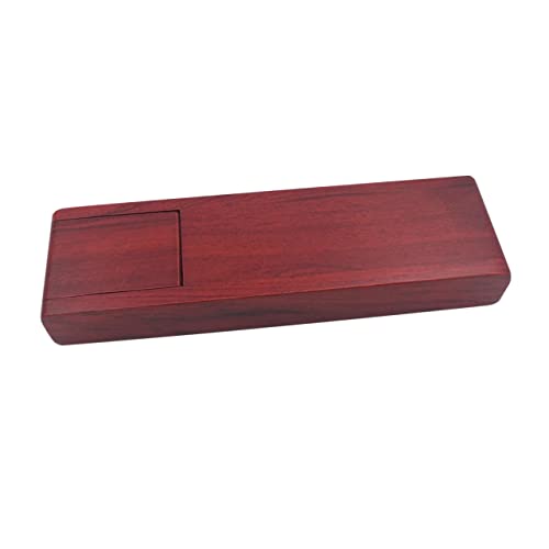 VILLFUL Schreibwarenetui Aus Holz Stiftebox Mit Klappdeckel Bleistiftbox Für Schreibtisch Retro-stiftetui Praktisch Für Aufbewahrung Und Reisen von VILLFUL