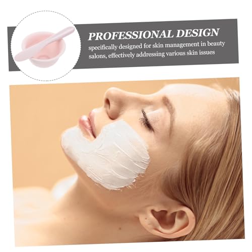 VILLFUL Silikon Gesichtsmaske Rührschüssel Set mit Spatel und Messlöffel für Einfache DIY Maskenmischung Weiche Hautfreundliche Anwendung Kompakt und Reisefreundlich für Wiederverwendbar von VILLFUL
