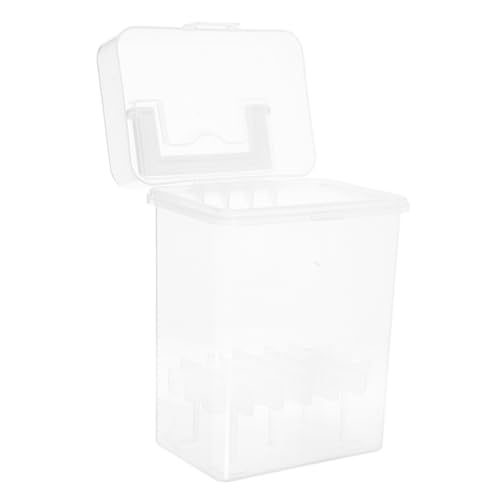 VILLFUL Transparente Stiftaufbewahrung mit Fächern Tragbarer Marker Organizer mit Griff Multifunktionale Kunststoff Box für Zeichenbedarf Stabiler Boden und Große Kapazität für Künstler von VILLFUL