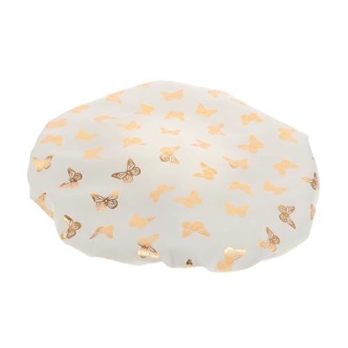 VILLFUL Wasserdichte Wiederverwendbare Duschhaube für Damen Doppellagig Elastisch Vielseitig für Haare Färben Pflege und Duschen Modisch Hautfreundlich Passend für Lange Haare von VILLFUL