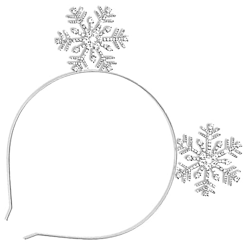 VILLFUL Weihnachtlicher Schneeflocken Haarreif Metall Festlicher Haarschmuck Party Kopfschmuck für Damen und Mädchen von VILLFUL
