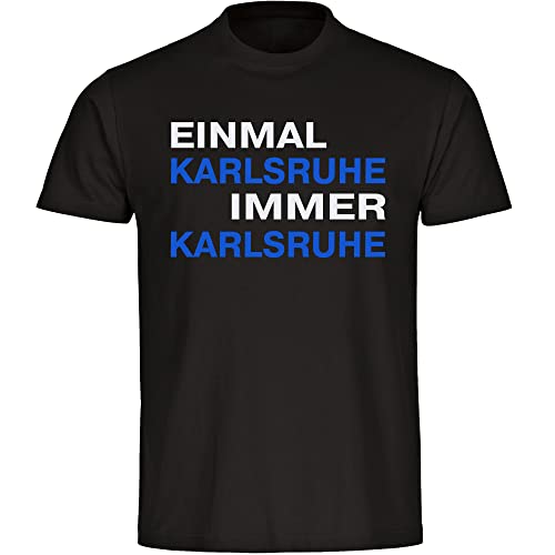 VIMAVERTRIEB® Kinder T-Shirt Frankfurt - Einmal Immer - Druck: rot/weiß - Shirt Jungen Mädchen Fußball Fanartikel Fanshop - Größe: 152 schwarz von VIMAVERTRIEB