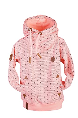 VIN TE Kinder Kapuzenpullover Sweatshirt Hoodie Warmer Fleece Pulli Anker Punkte 140-158 (Neonrosa-1962, 158) von VIN TE