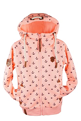 VIN TE Kinder Sweat Jacke Kapuze Fleece gefüttert Hoodie Übergangsjacke 140-158 (Rosa-2063, 146) von VIN TE