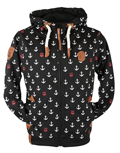 VIN TE Kinder Sweat Jacke Kapuze Fleece gefüttert Hoodie Übergangsjacke 140-158 98-164 (as3, numeric, numeric_116, regular, Schwarz-57/58, 116) von VIN TE