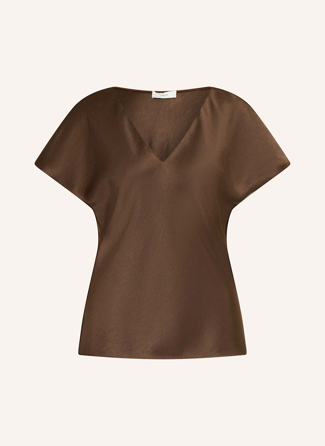 Vince Blusenshirt Aus Satin braun von VINCE