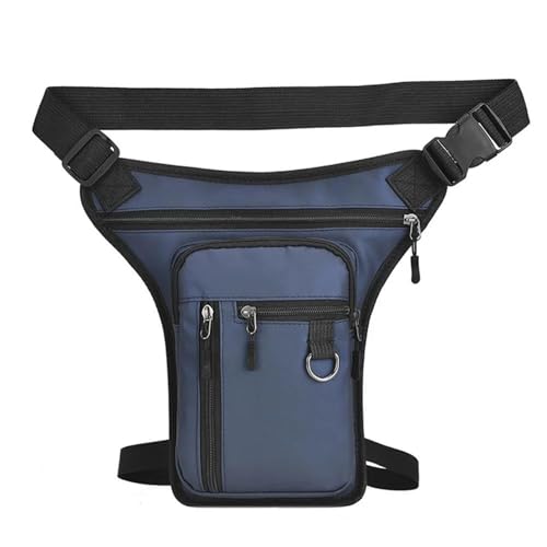 Motorradtasche Nylon Männer Drop Bein Tasche Fanny Pack Motorrad Reiten Casual Schulter Kreuz Körper Oberschenkel Männlichen Hüfte Gürtel Taille Taschen (Color : A1) von VINCTV