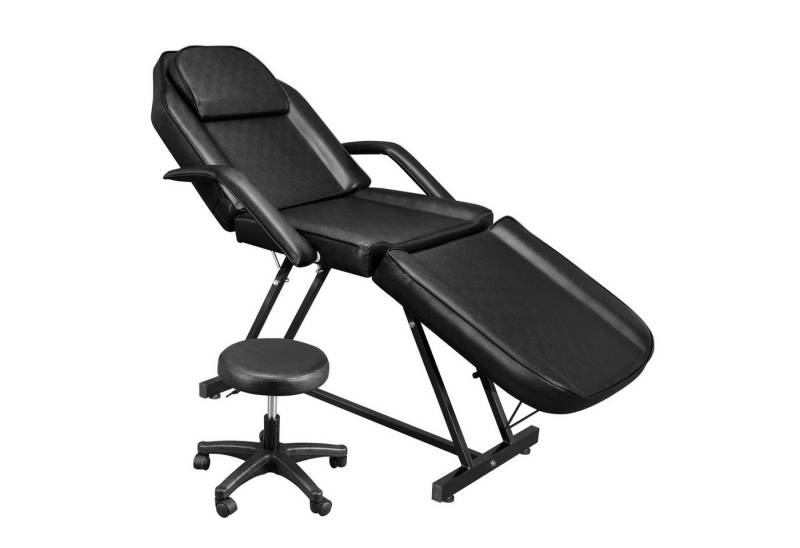 VINGLI Massageliege Massageliege Kosmetikliege mit Rollhocker höhenverstellbar klappbar von VINGLI