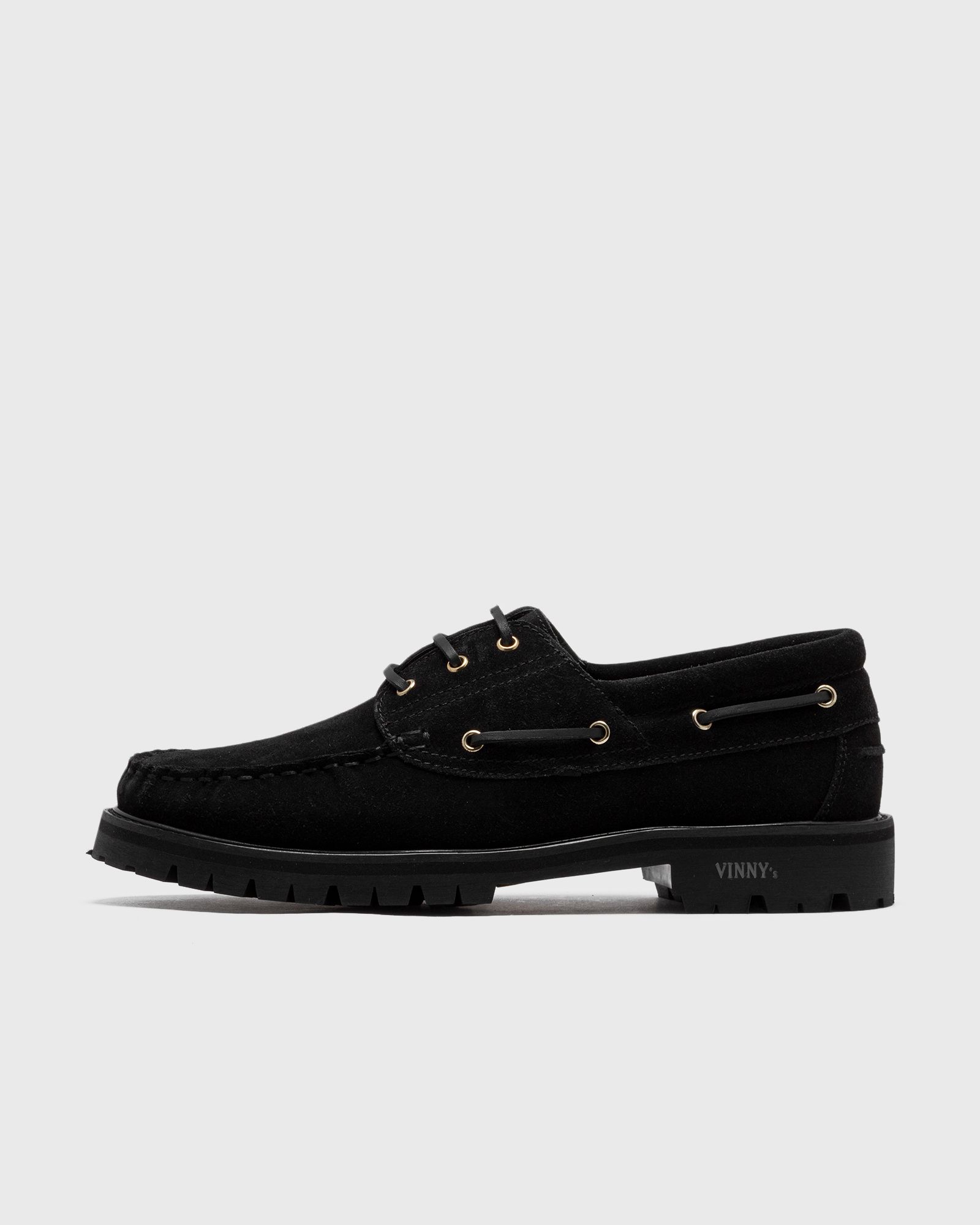 VINNY´s Aztec Boat Shoe men Casual Shoes black in Größe:45 von VINNY´s
