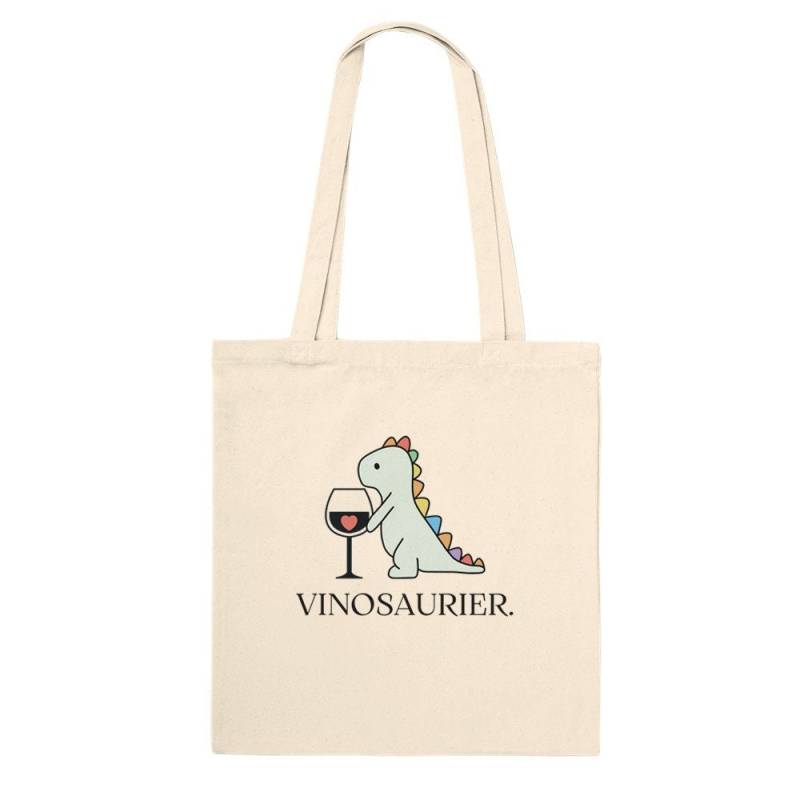 Vinosaurier Premium-Tragetasche von VINOLOwinedesignshop
