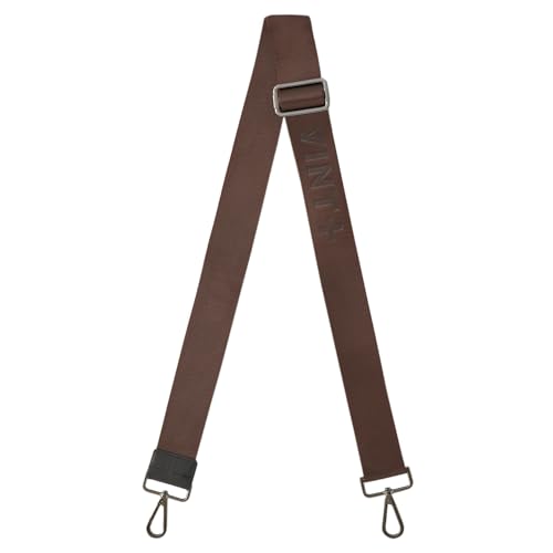 VINT+ Taschengurt zum Wechseln – Tragegurt Schultergurt für Taschen Handtaschen Shopper Bags und Sporttaschen – 120cm Lang Verstellbar und Rostfrei | Farbe: Braun von VINT