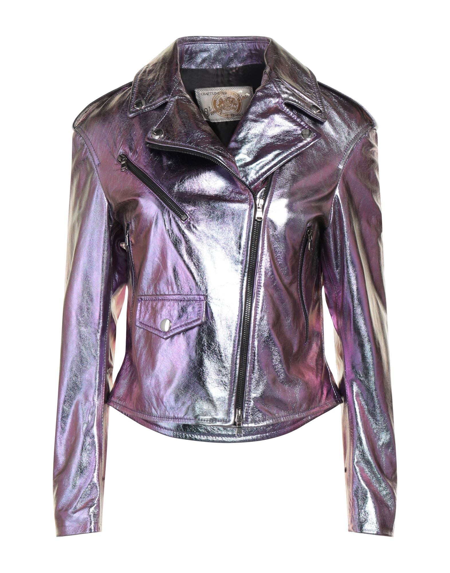 VINTAGE DE LUXE Jacke Damen Violett von VINTAGE DE LUXE