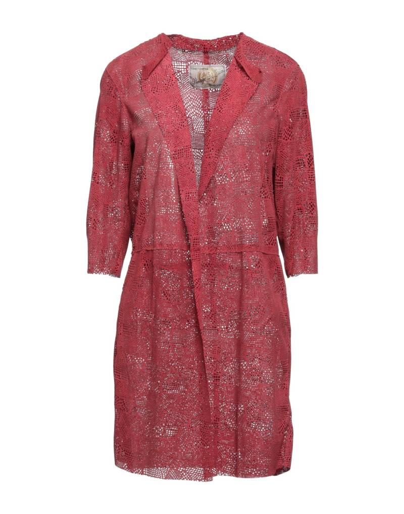 VINTAGE DE LUXE Jacke, Mantel & Trenchcoat Damen Rot von VINTAGE DE LUXE