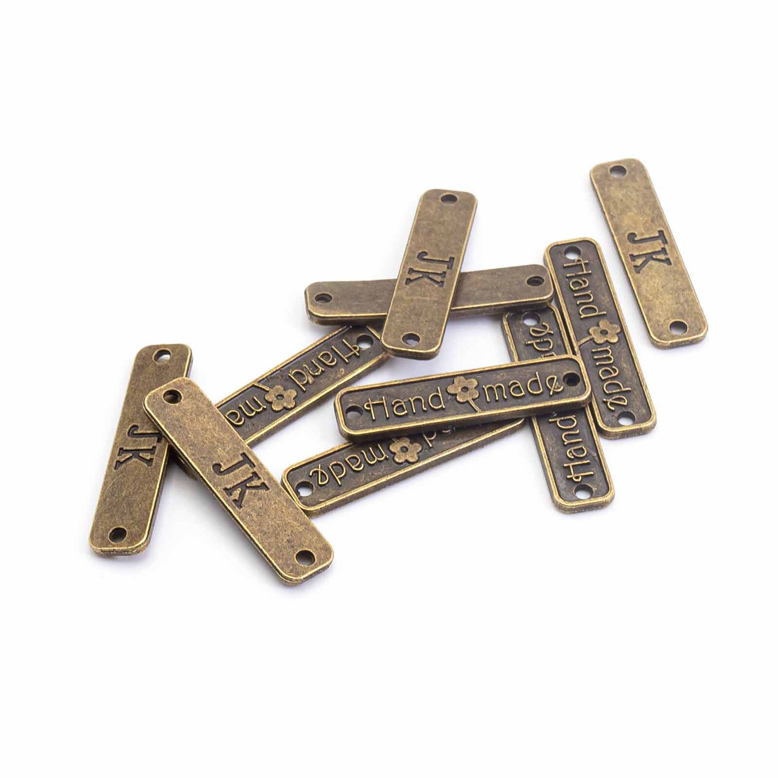 0, 31 Eur/Stk. Verbinder Aufnäher Mit Aufschrift in Antik Bronzefarben 10 Stück 0, 31 Eur/Stk. Verbinder Aufnäher Mit Aufschrift in Antik Bronzefarben 10 Stück von VINTAGEPARTSeu