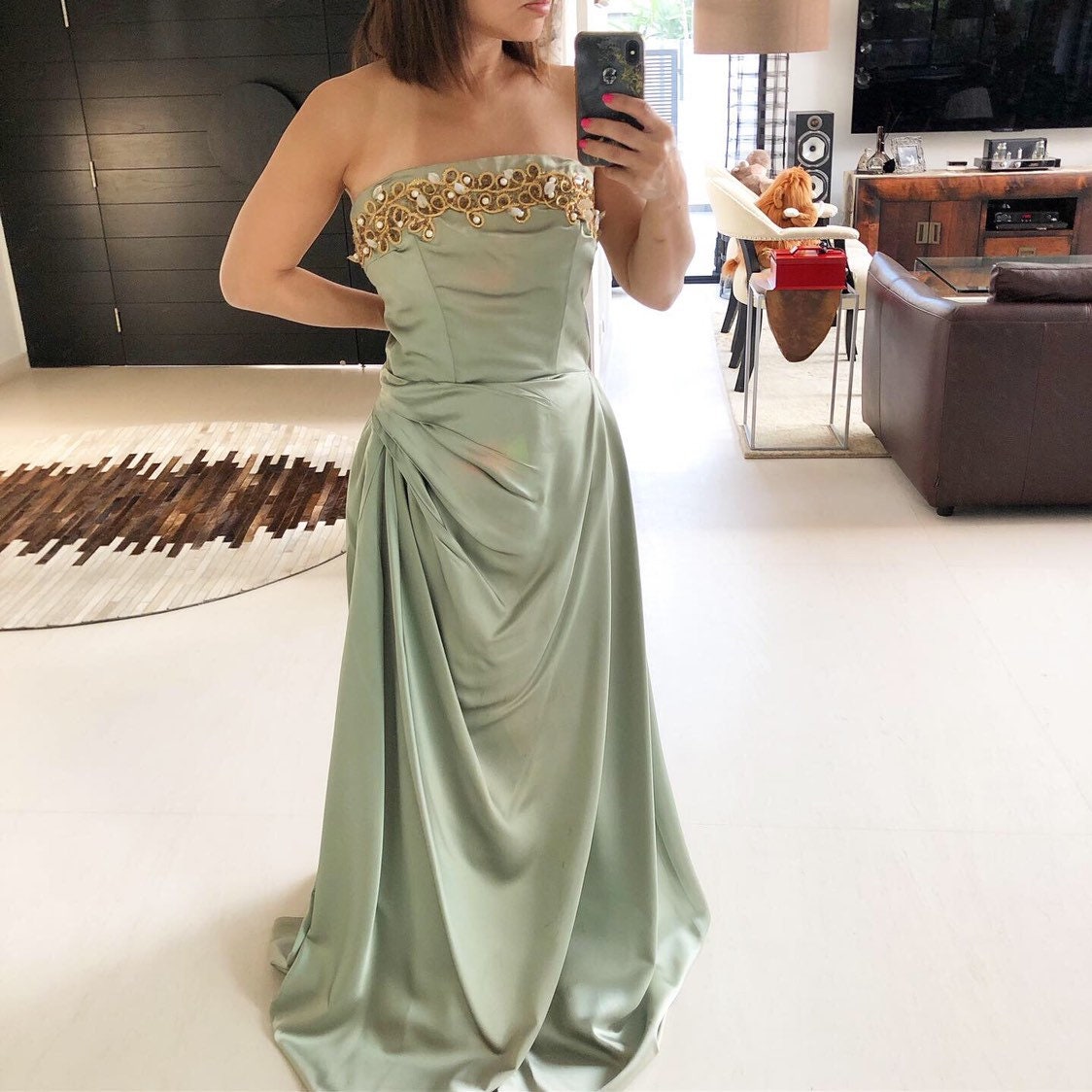 Atemberaubende 50Er Jahre Olivgrün Emma Domb von VINTAGEVAVAVOOMZ