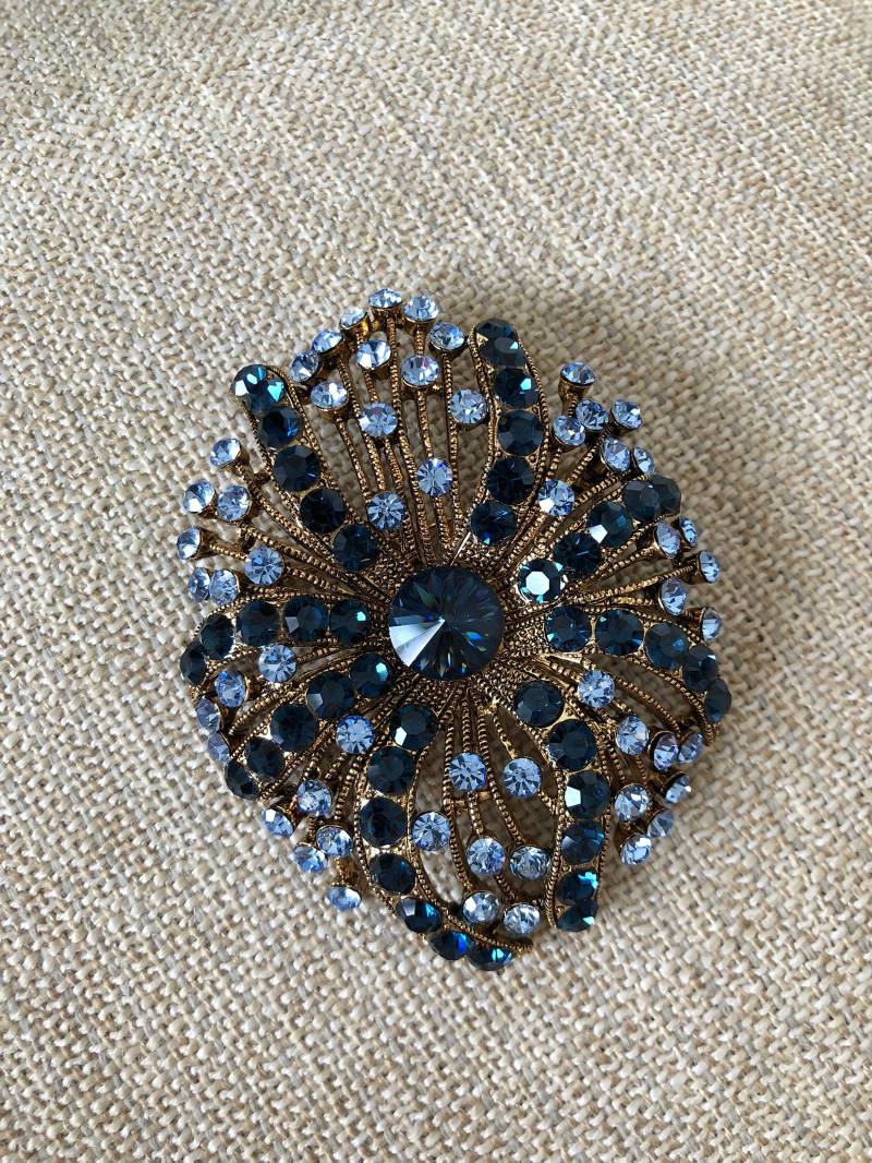 Atemberaubende 50Er Jahre Super Bling Strass Besetzte Starburst Brosche von VINTAGEVAVAVOOMZ