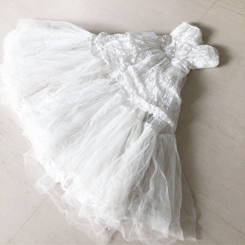 Atemberaubende Tüll Chantily Spitze Prinzessin Braut Kleid Xxs/Xs von VINTAGEVAVAVOOMZ