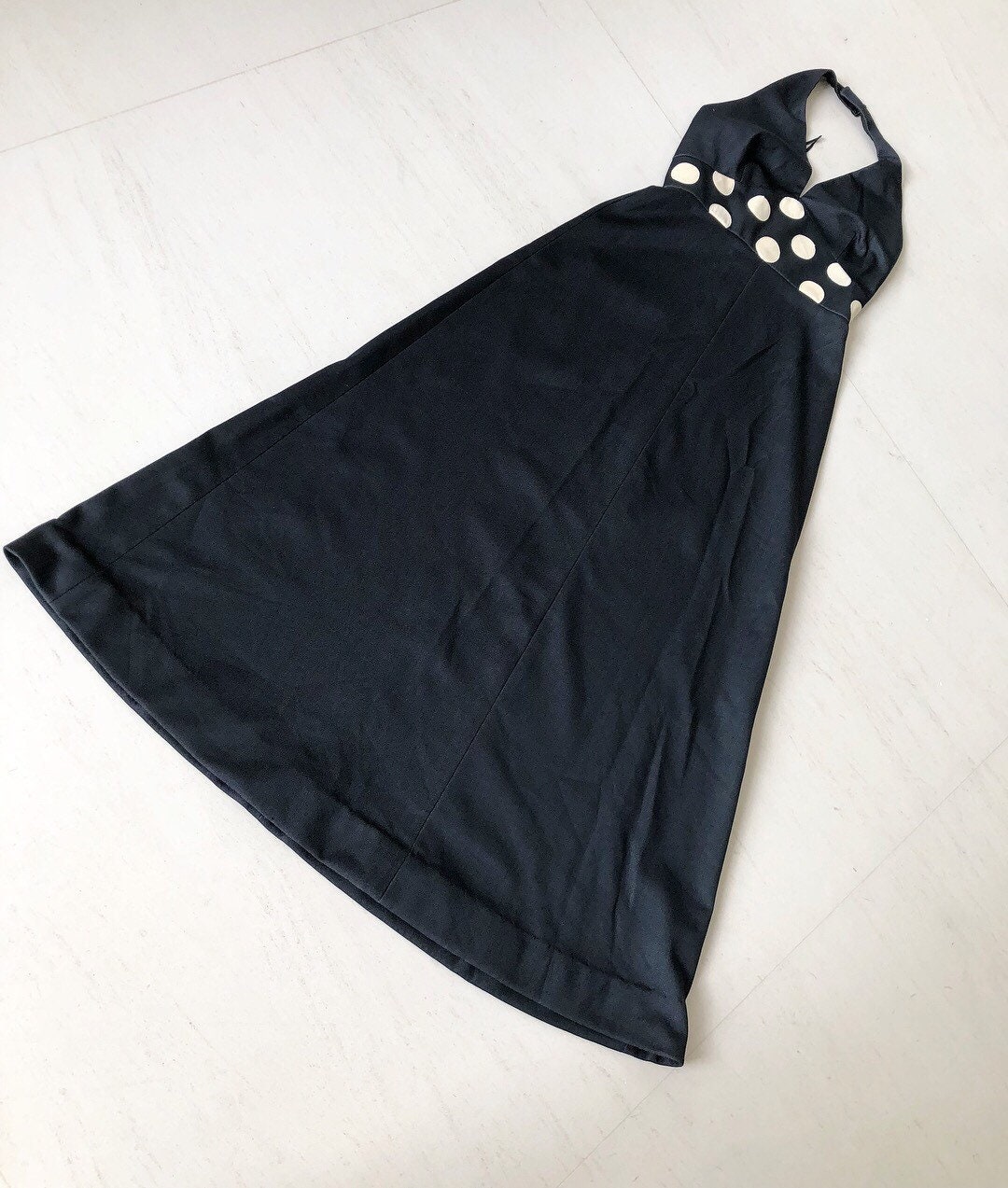 Atemberaubendes Gay Gibson Polka Dot Maxi Kleid Atemberaubendes Gay Gibson Polka Dot Maxi Kleid von VINTAGEVAVAVOOMZ