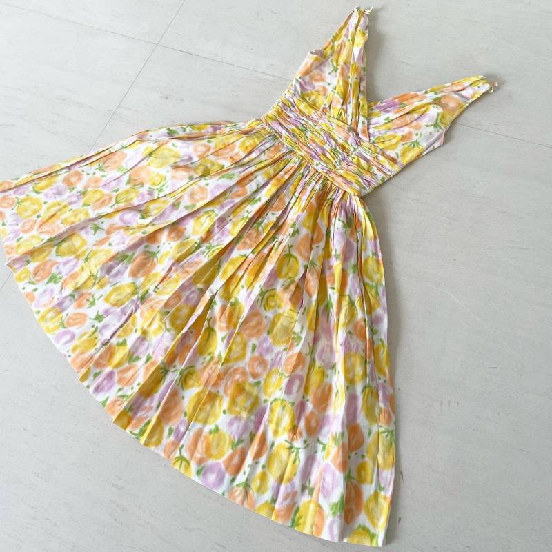 Hübsches Fruit Print Sommerkleid von VINTAGEVAVAVOOMZ