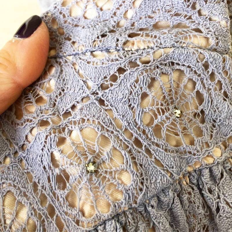 Schöne Spinnennetz Spitze Vollkreis Kleid von VINTAGEVAVAVOOMZ