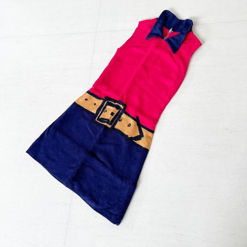 Seltenes Trompe L'oeil Früh-60Er Kleid von VINTAGEVAVAVOOMZ