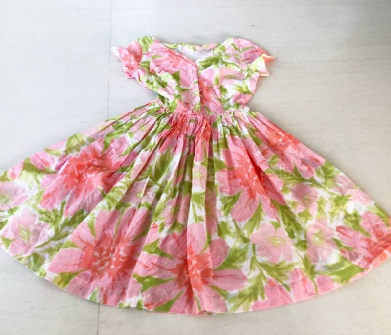 Süßes 50Er Jahre Sommerkleid in Pink von VINTAGEVAVAVOOMZ