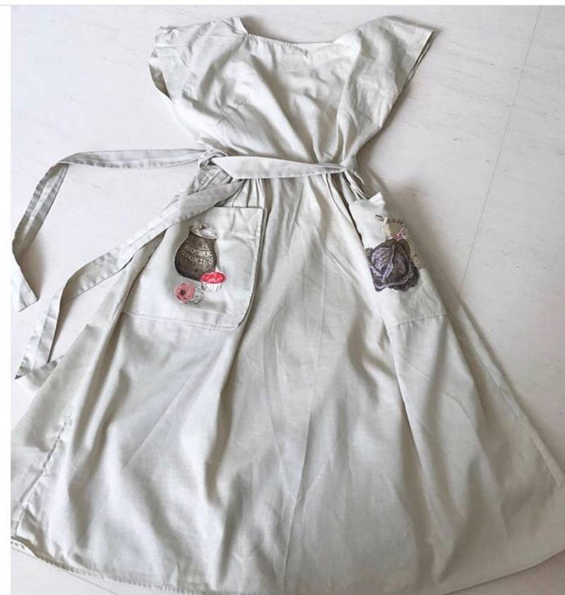 Verrücktes Süßes 50Er Jahre Küchengöttin Swirl Wickelkleid von VINTAGEVAVAVOOMZ