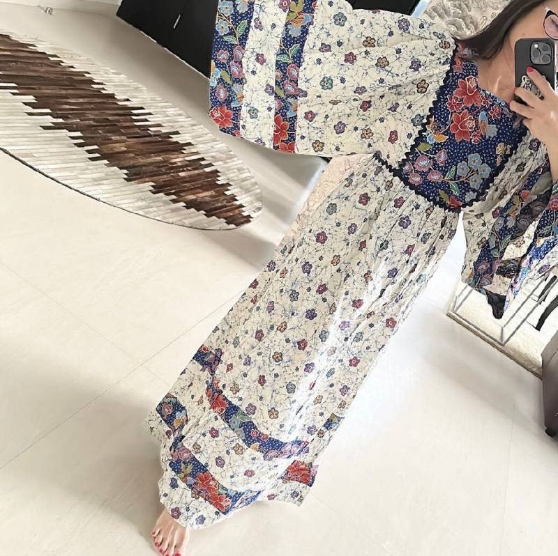 Wunderschönes Batik Young Innocent Maxi Prairie Kleid von VINTAGEVAVAVOOMZ