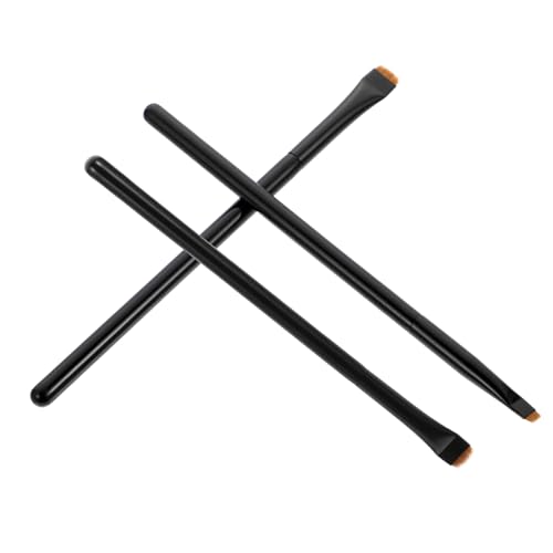 3 Stücke Teiliges Multifunktionales Make Up Pinselset für Make Up Eyeliner Pinsel für Kosmetikwerkzeuge für Anfänger und Profis von VINTORKY