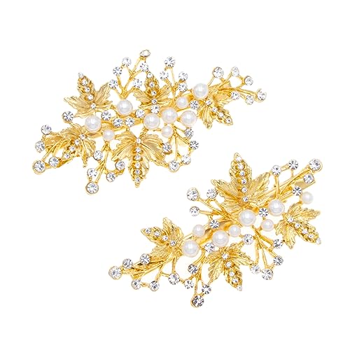 VINTORKY 1 Paar Kristallperlen Haarklammern für Hochzeiten Haarspangen für Bräute und Mädchen für Verschiedene Frisuren aus Legiertem Material von VINTORKY