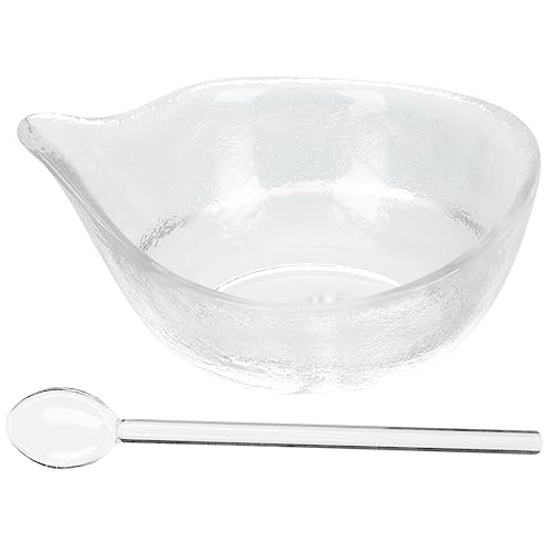 VINTORKY 1satz Gesichtsmaske Schüssel Aus Glas Mit Löffel -mischschale Für Ätherische Öle Für Schönheitssalons Und Heimgebrauch Leicht Zu Reinigen Und Handlich von VINTORKY