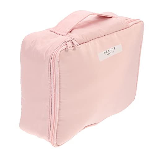 VINTORKY 1 Satz Kosmetische Aufbewahrungstasche Kosmetik-Make-up-Organizer Kosmetiktasche Wiederverwendbarer Kulturbeutel Tragbarer Kosmetikkoffer Baumwolle Makeup Tasche Groß Reisen von VINTORKY