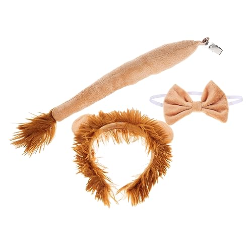 VINTORKY Stirnband Tier Ohren Stirnband Und Fliege Cosplay Junge Mädchen Halloween Party Kostüm Requisiten von VINTORKY