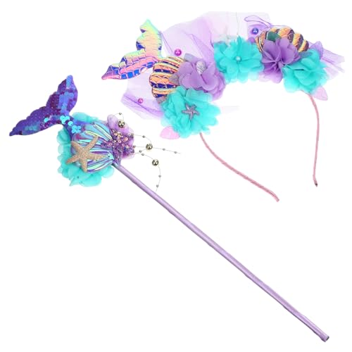 VINTORKY 2-teiliges Meerjungfrau-stirnband-set Meerjungfrau-geburtstagsparty-set Für Jungen Und Mädchen Fee-kopfbedeckung Karnevals-kopfschmuck VINTORKY 2-teiliges Meerjungfrau-stirnband-set Meerjungfrau-geburtstagsparty-set Für Jungen Und Mädchen Fee-kopfbedeckung Karnevals-kopfschmuck von VINTORKY