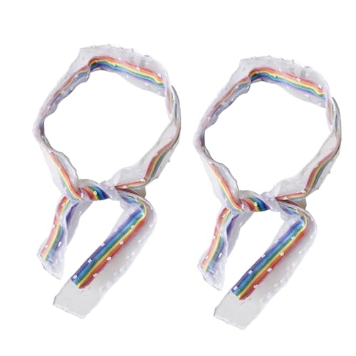VINTORKY 1 Satz Regenbogen Haarband Set aus Strapazierfähigem Stoff Buntes Haardekor für Damen Leicht und Tragbar für Partys und Festivals von VINTORKY