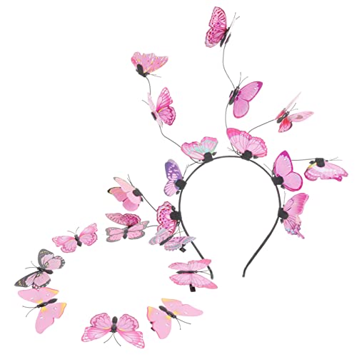 VINTORKY 1 Satz Schmetterlings-Stirnband Schmetterlings-Accessoires für Frauen Kopfbedeckungen für die Teeparty hair clip flower hochzeitshaar schmuck Haarbänder Kleider Haarspangen Mädchen von VINTORKY