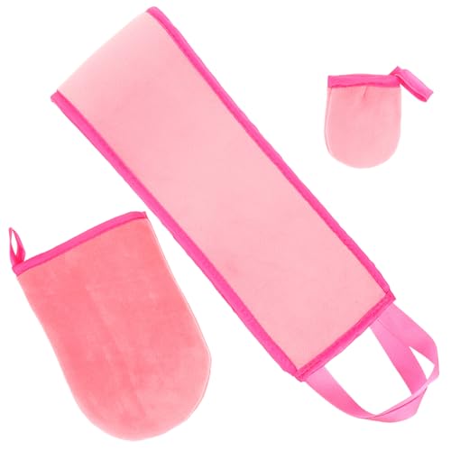 VINTORKY 1 Satz Selbstbräuner Handschuh Rückenanwendung Lotion mit Fingerhandschuhen Waschbar und Wiederverwendbar für Selbstbräunung für Damen und Körperpflege von VINTORKY