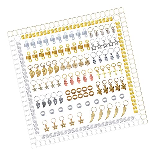 VINTORKY 1 Satz Teiliges Dreadlocks Haarschmuck Set für und Männer Vielfältige Haarzubehör Ringe für Zöpfe für Partys Tänze und Street Photography von VINTORKY