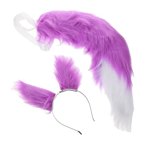 VINTORKY 1 Set Ohren Und Im Fuchs Stil Cosplay Kostüm Tierkopfbedeckung Tierkopfbedeckung Kostümohr Für Party Cosplay Und Auftritte von VINTORKY