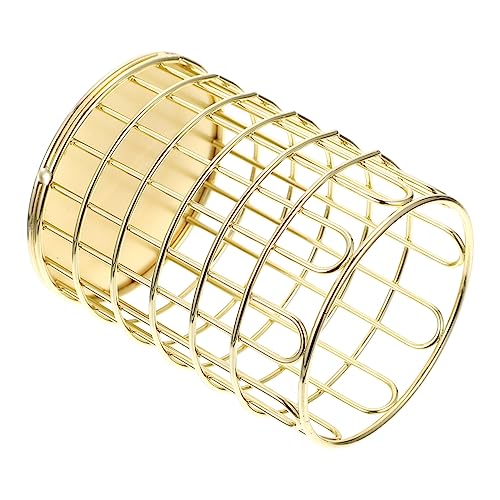 VINTORKY 1 Stück Aufbewahrungsbox Mit Deckel Für Make-up-pinselhalter Für Den Schreibtisch Make-up-pinsel-organizer Kosmetik-organisationsbox Aus Metall Gefertigter Make-up-koffer von VINTORKY