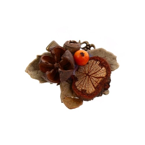 VINTORKY Simulation Haarspange Für Mädchen Vintage Haarspange Herbst Haarschmuck Kopfschmuck Handgemachte Haarnadel Winter Haar Klemme Design Party Kostümdekoration von VINTORKY