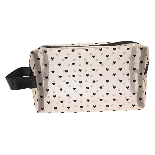 VINTORKY Tragbare Kosmetiktasche Für Damen Multifunktionale Make-up-Organizer-Tasche Reise-toilettenbeutel Für Kosmetik Und Pflegeprodukte Beige von VINTORKY