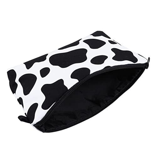 VINTORKY 1 Stück Kosmetiktasche für Damen Tragbarer Make Up Aufbewahrungsbeutel im Kuhmuster Dekorativer Toilettenbeutel für Reisen Ausreichend für und Persönliche Gegenstände von VINTORKY