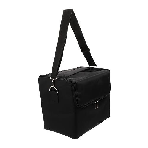 VINTORKY 1 Stück Kosmetiktasche für Reisen Große Kapazität Multifunktionale Make Up Organizer Tasche für Damen für Schönheits und Maniküre Tools Schwarz von VINTORKY